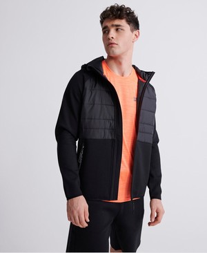 Superdry Gymtech Hybrid Férfi Kabát Fekete | TBVKN6273